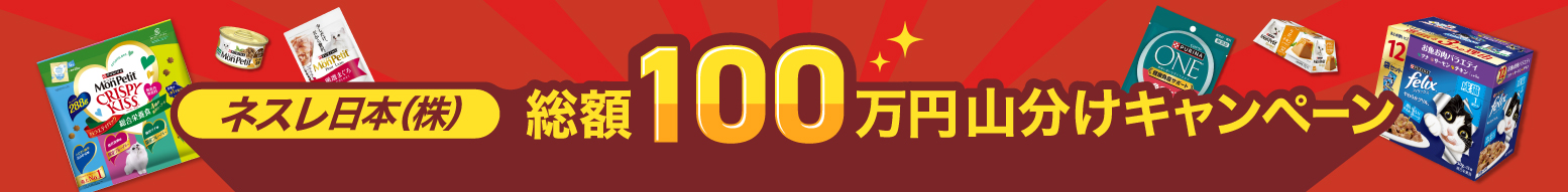 ネスレ日本(株)総額100万円山分けキャンペーン