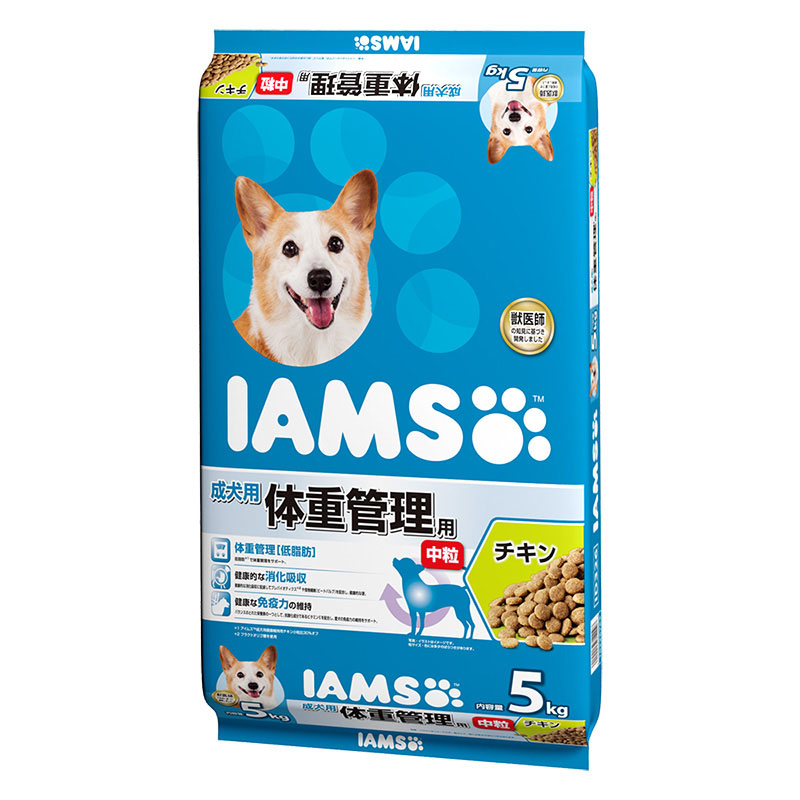 アイムス 成犬用 体重管理用 チキン 中粒 5kg