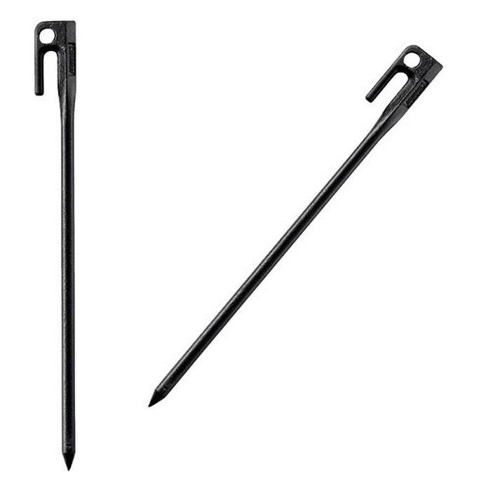 スチールソリッドペグ 30cm ブラック
