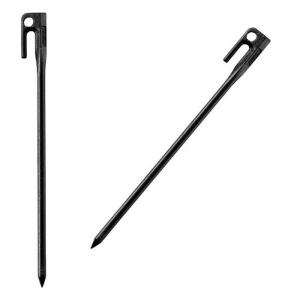 スチールソリッドペグ 30cm ブラック