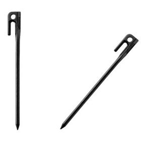 スチールソリッドペグ 20cm ブラック