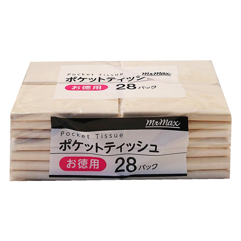 ミスターマックスお徳用ポケットティシュ 28個パック