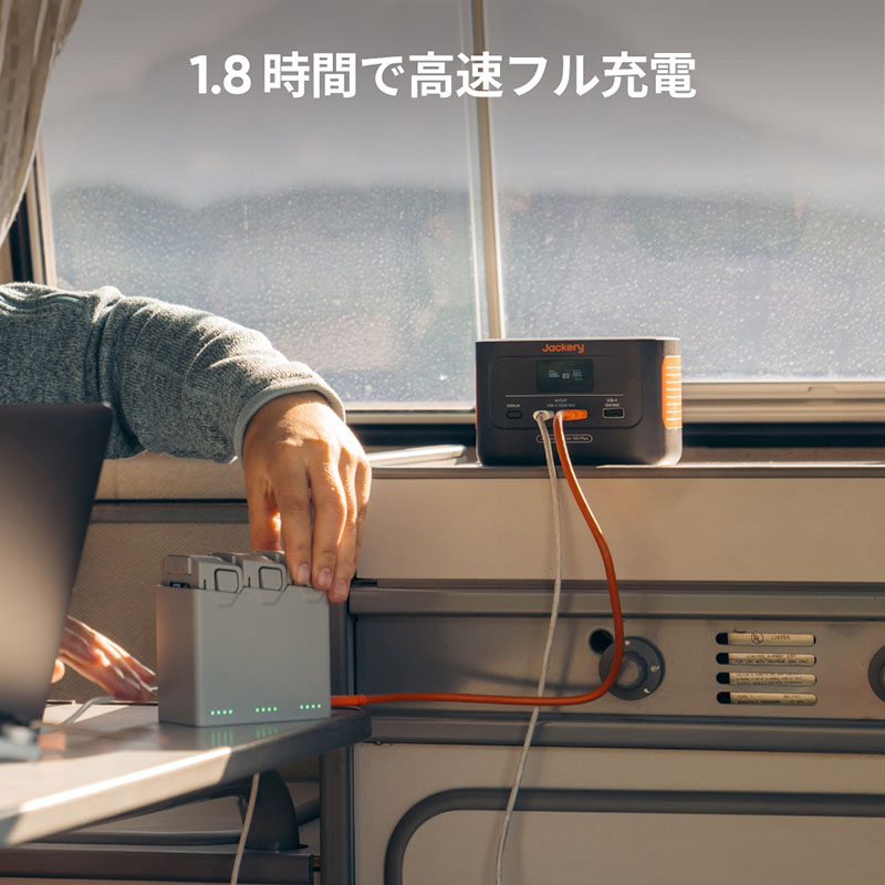 ポータブル電源 Explorer 100 Plus JE-100A グレー|オレンジ