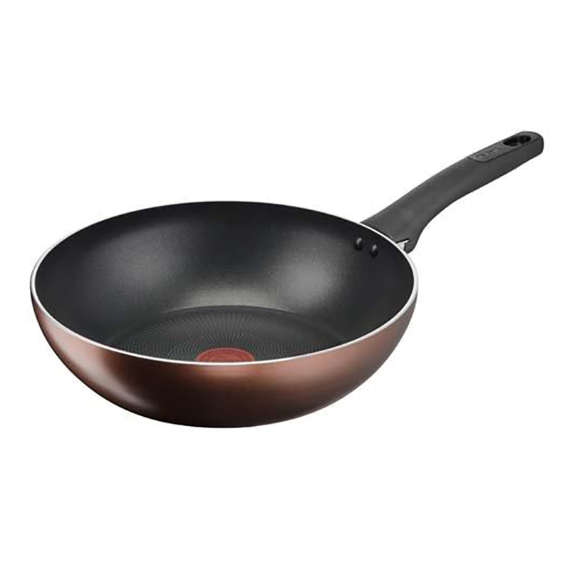 【お取り寄せ商品】IHチタン・エクセレンス モカ ウォックパン 28cm ガス火・IH対応