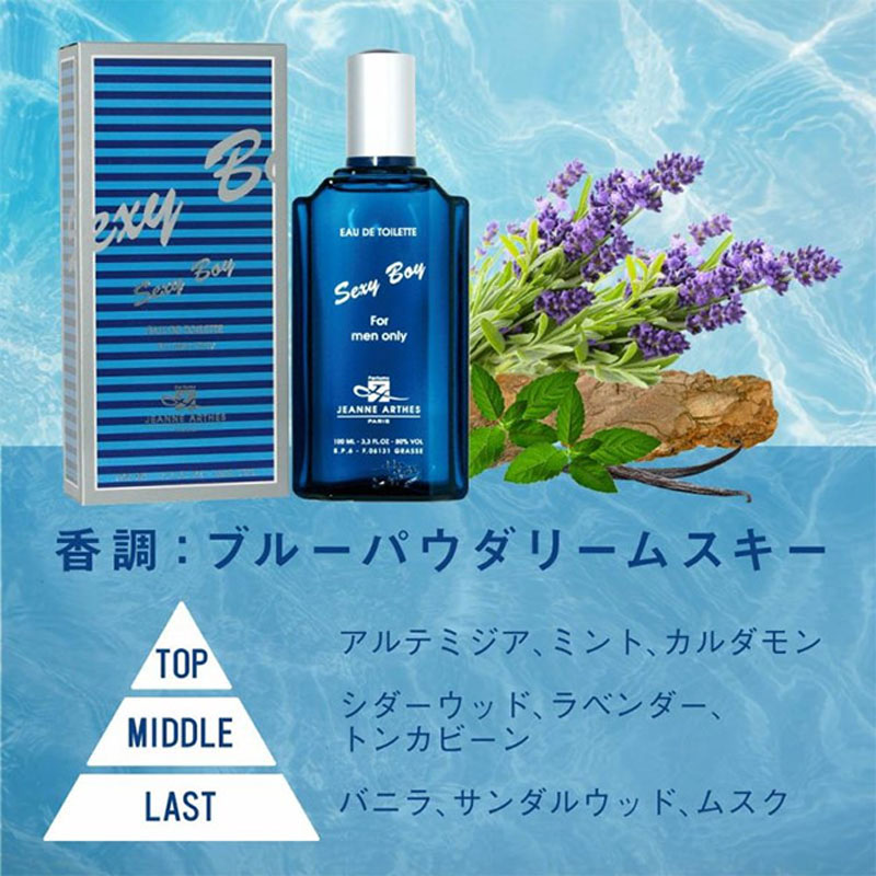 【並行輸入品】香水 セクシーボーイEDT 100ml ブルーパウダリームスキー
