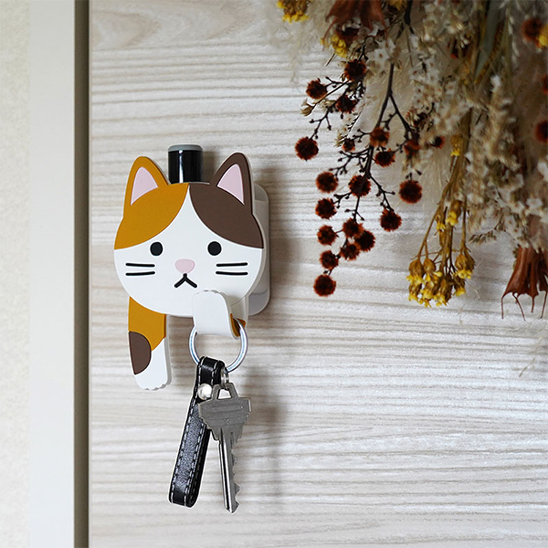 スティッキーフック ポケット みけねこ