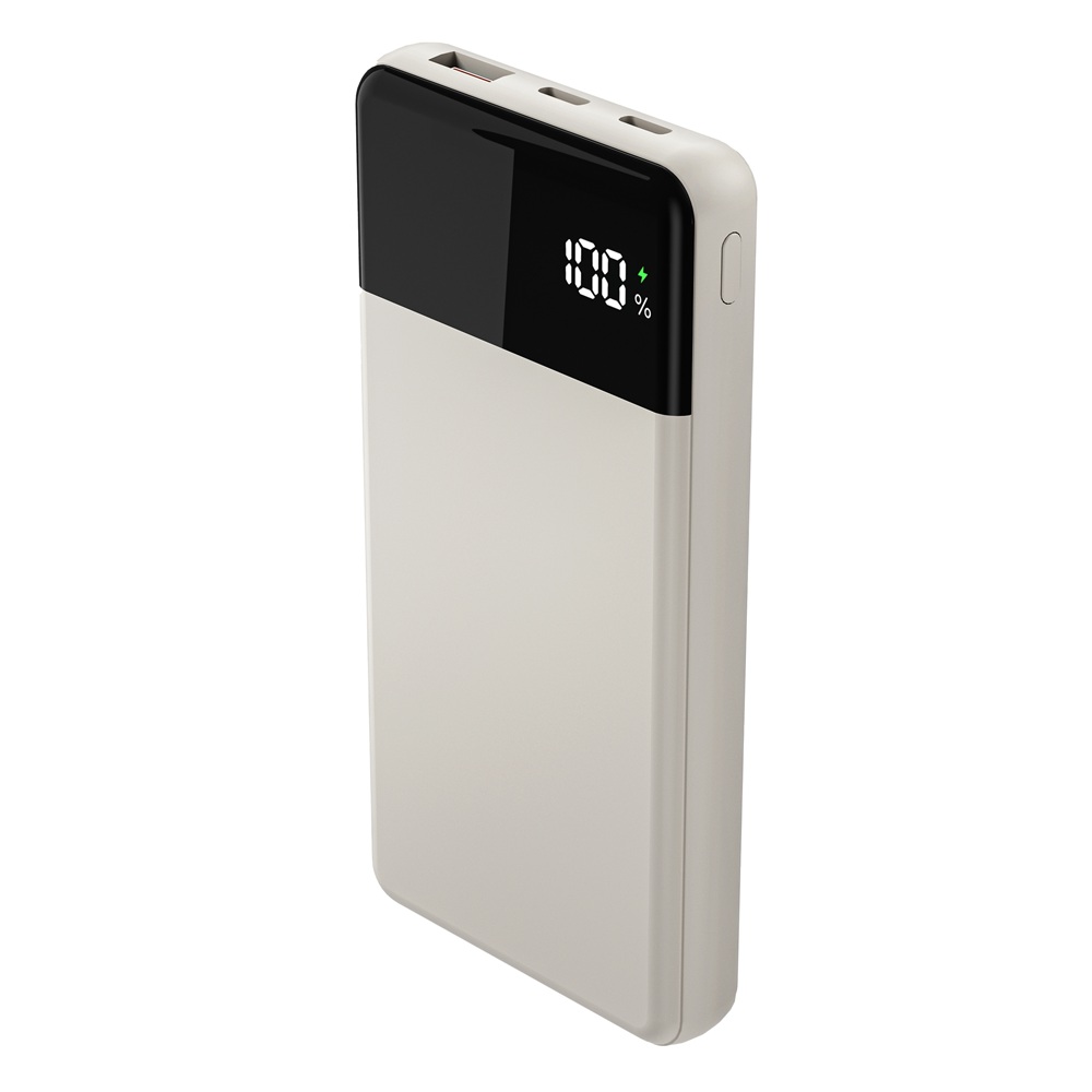リン酸 モバイル充電器 GH-LFMBPAG100-BE PD20対応 10000mA ベージュ