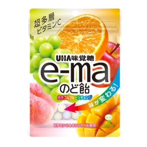 e-maのど飴 カラフルフルーツチェンジ 袋 50g