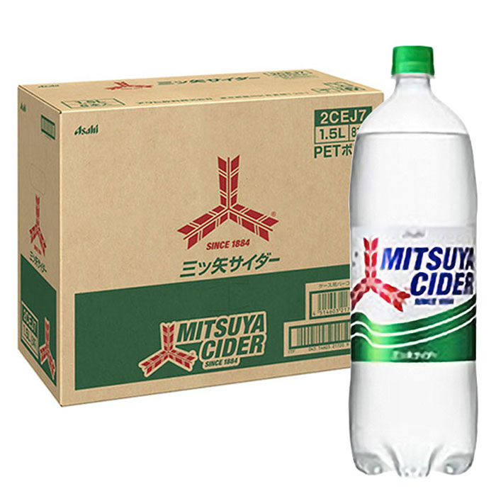 三ツ矢サイダー 1箱（1500ml×8本）