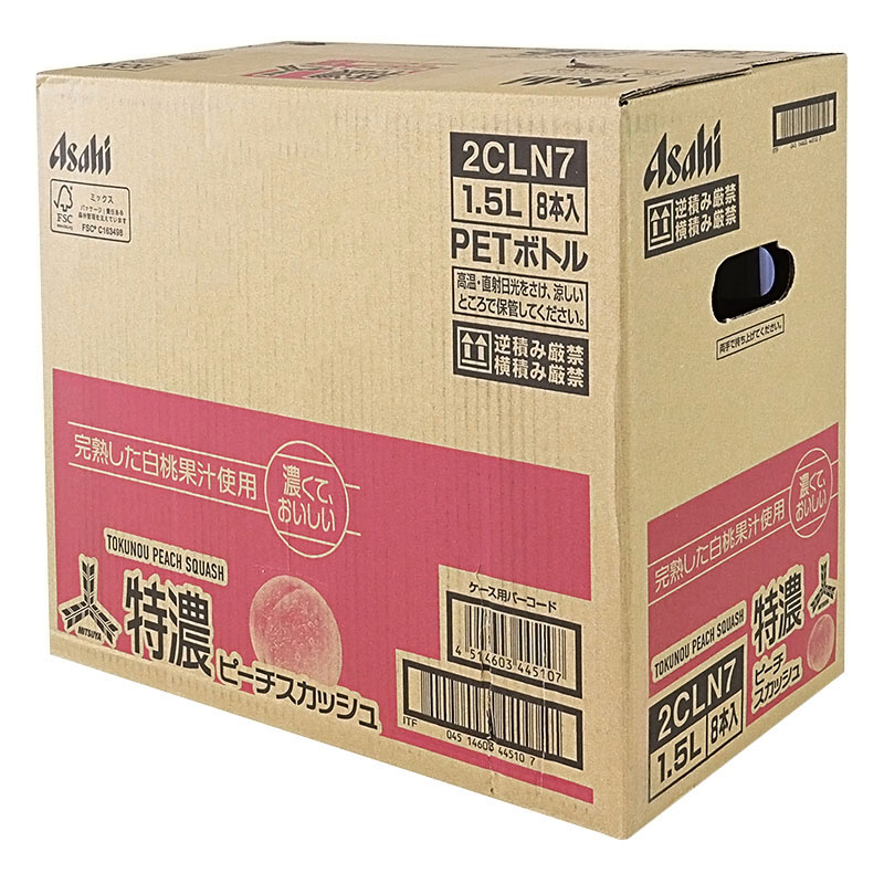 三ツ矢 特濃ピーチ 1箱(1.5L×8本)