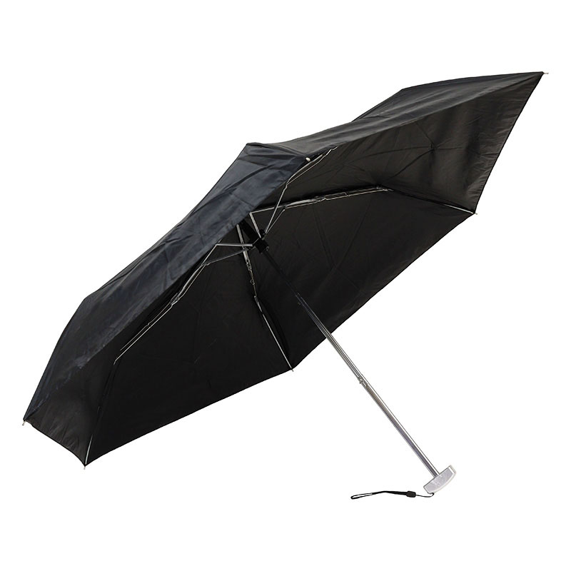 ポケフラットサンシェイド 50cm 雨晴兼用 折たたみ傘 ブラック