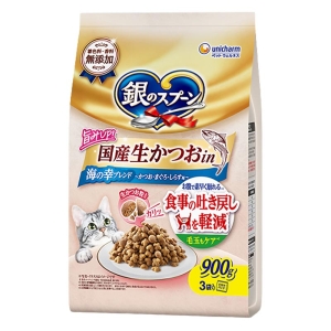 銀のスプーン 国産生かつおin食事の吐き戻し軽減フード 海の幸ブレンド 900g
