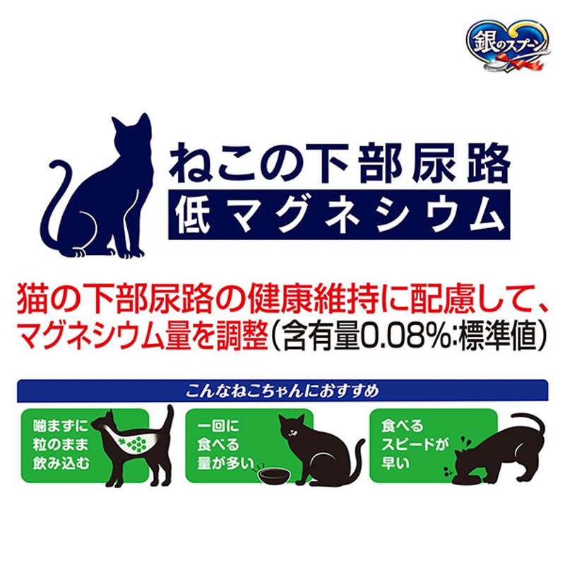 銀のスプーン 贅沢うまみ仕立て食事の吐き戻し軽減フードまぐろ・かつお・煮干し・ささみ・緑黄色野菜味 1.1kg