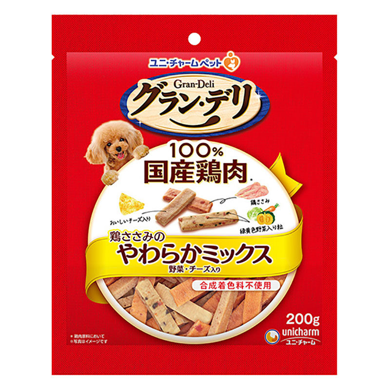 グラン・デリ きょうのごほうび おやつ 鶏ささみのやわらかミックス 野菜・チーズ入り 200g