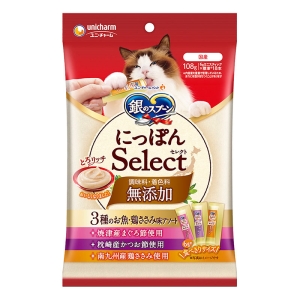 銀のスプーン三ツ星グルメおやつにっぽんSelect 無添加とろリッチ3種のお魚・鶏ささみ味アソート108g