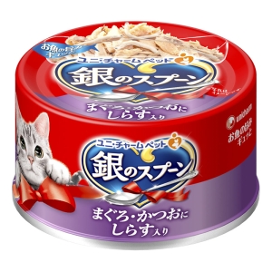 銀のスプーン缶 まぐろ・かつおにしらす入り70g