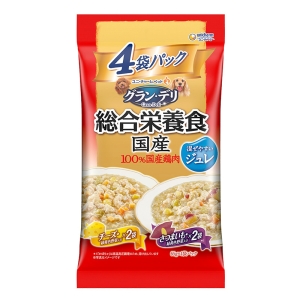 グラン・デリ 総合栄養食 国産 パウチ ジュレ チーズ入り さつまいも入り 65g×4袋