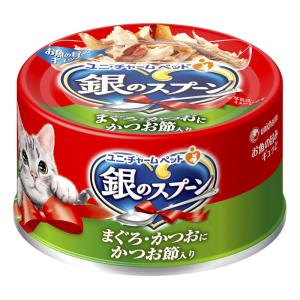 銀のスプーン缶 まぐろ・かつおにかつお節入り70g