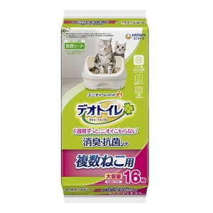 デオトイレ複数ねこ用消臭・抗菌シート16枚