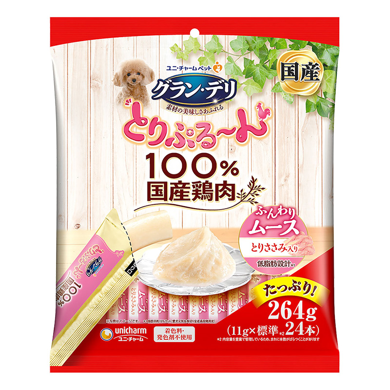 グラン・デリ とりぷる~ん ムース とりささみ 11g×24本(標準)264g