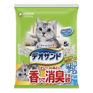 デオサンド オシッコのあとに香りで消臭する砂 ナチュラルソープの香り 5L