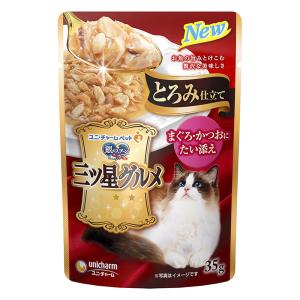 銀のスプーン三ツ星グルメパウチとろみ仕立てまぐろ・かつおにたい添え35g