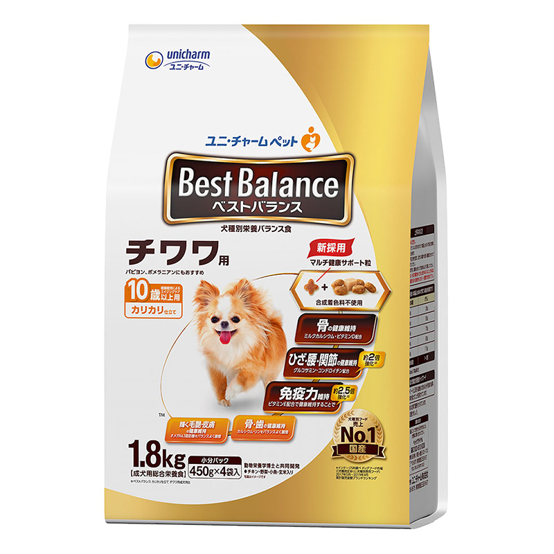 ベストバランス カリカリ仕立て チワワ用 10歳以上用 1.8kg