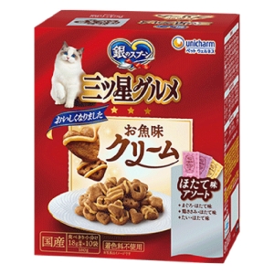 銀のスプーン 三ツ星グルメお魚味クリームほたて味レシピ3種のアソート 180g