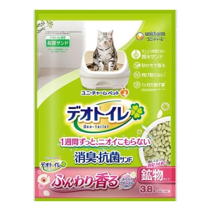 デオトイレ ふんわり香る消臭・抗菌サンド ホワイトフローラルの香り 3.8L