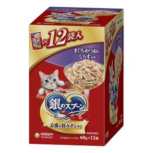 銀のスプーンパウチまぐろ・かつおにしらす入り60g×12個