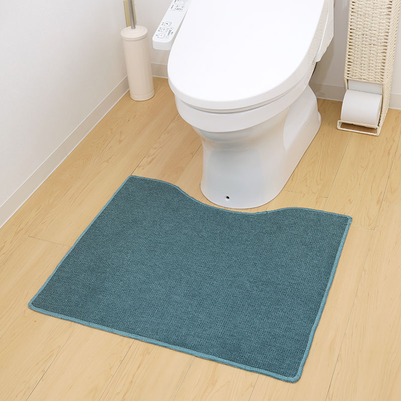 Pally Pally ふけるトイレマット 約60×70cm ターコイズ