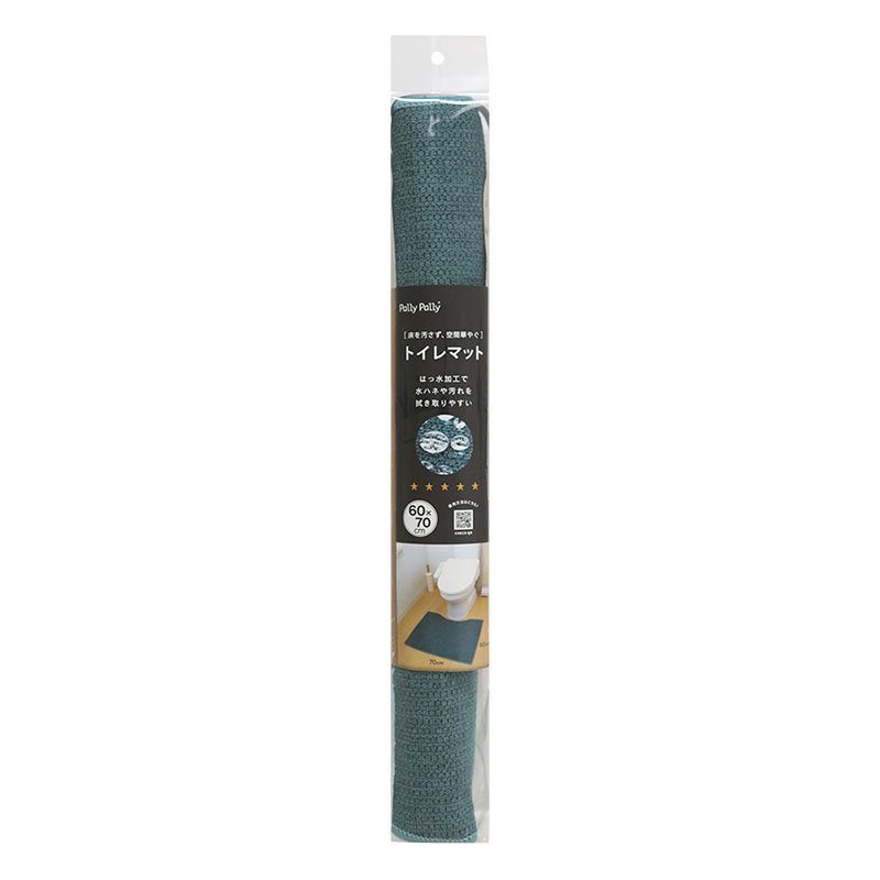 Pally Pally ふけるトイレマット 約60×70cm ターコイズ