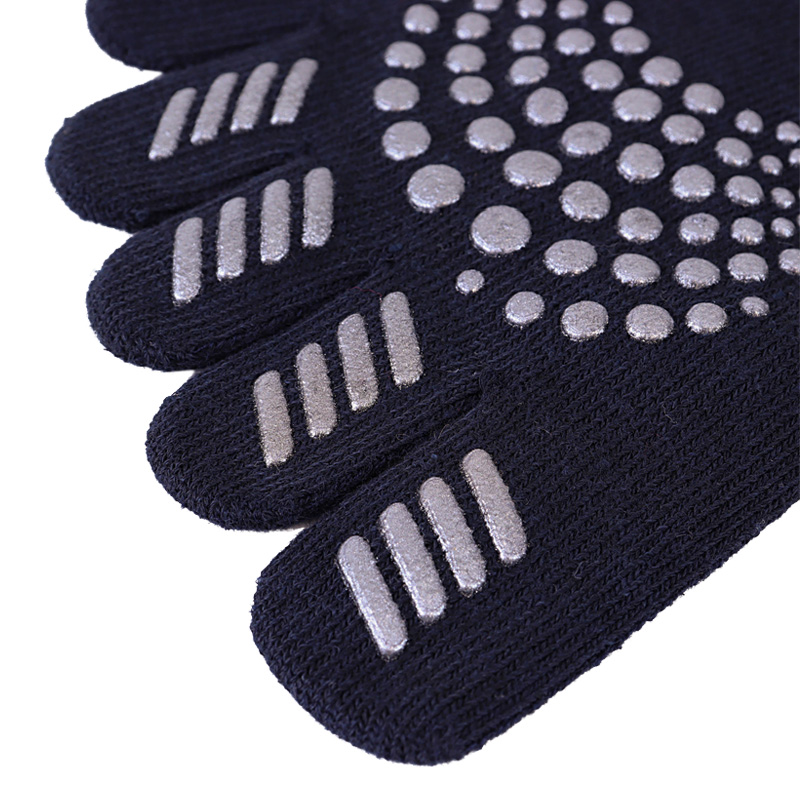 レディース adidas 5本指スニーカー丈 チャコール 23-25cm