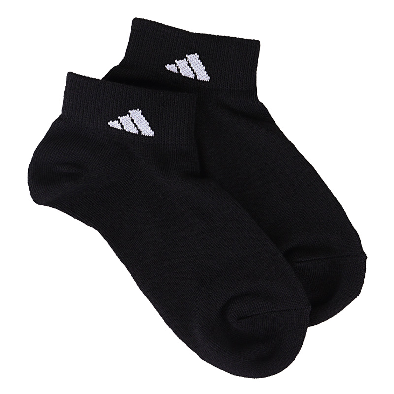 レディース adidas スクールスニーカー丈 3足組 ブラック 23-25cm