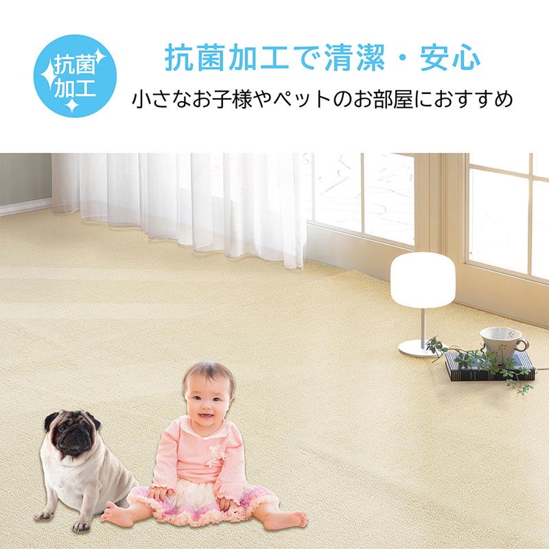 タフトカーペット エドマ アイボリー