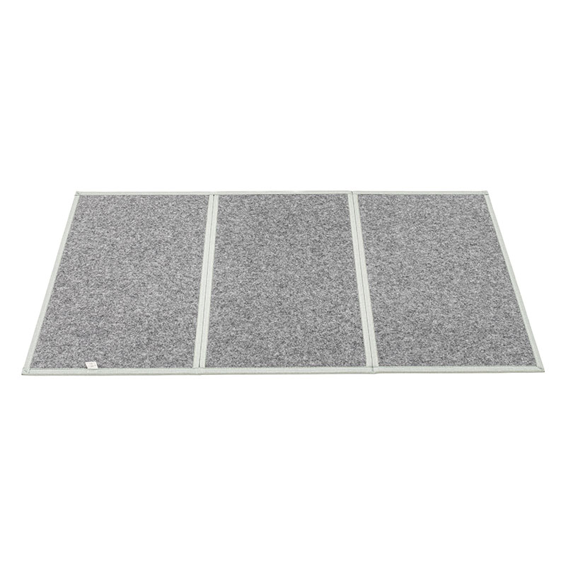 パッと広げてサッとたためる！「畳」みたいなユニットラグ 90×180×1.3cm ナチュラル