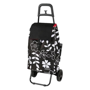 ショッピングカート フラワー ブラック ココロ 40L
