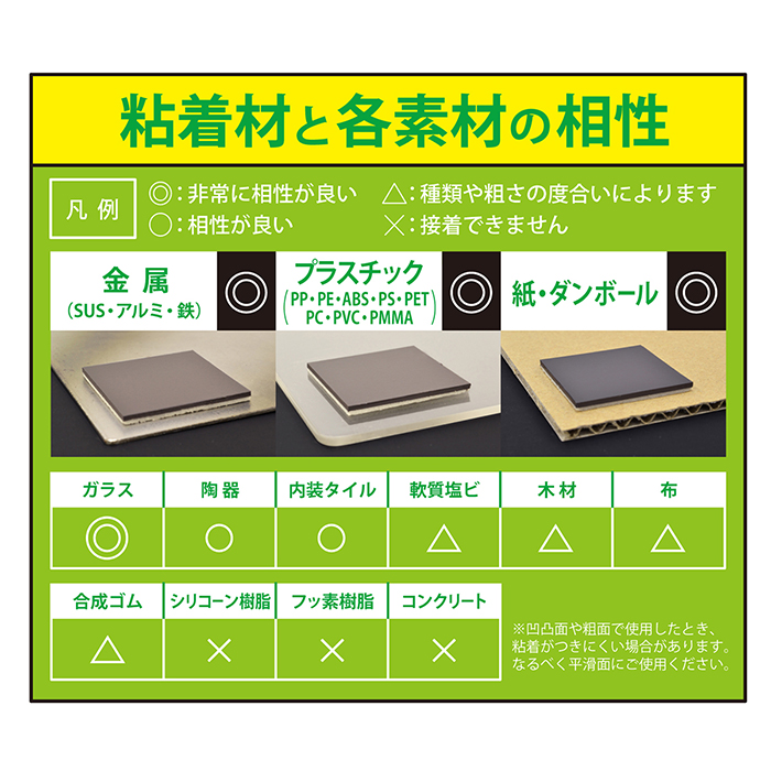 強粘着付マグネットシートワイド