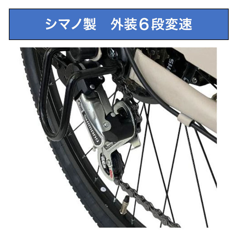 ◆【お取り寄せ商品】ディバインBAA LEDオートライト 軽快車 26インチ 6段