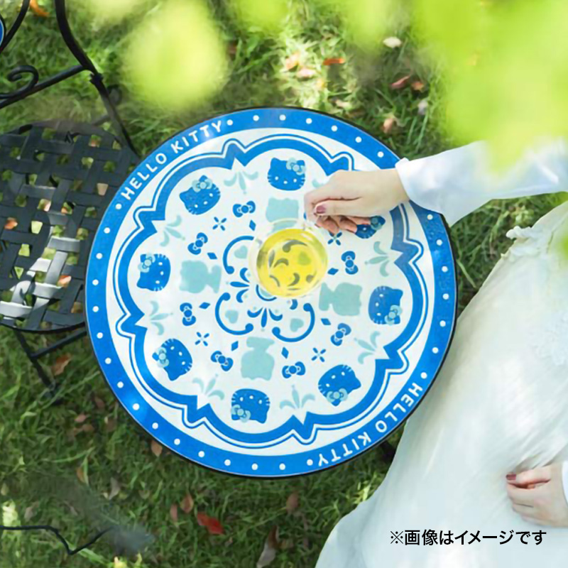 【お取り寄せ商品】タイルテーブル キティ モロッカンブルー
