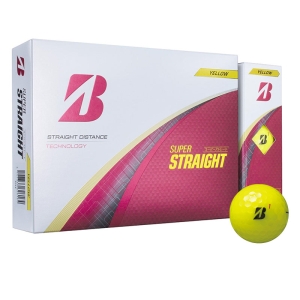 ゴルフボール SUPER STRAIGHT イエロー 1ダース 12球