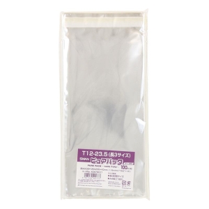 SWAN ピュアパック T12-23.5 長3サイズ テープ付き 100枚