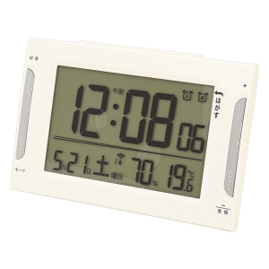 電波デジタルクロック MHT-002 ホワイト