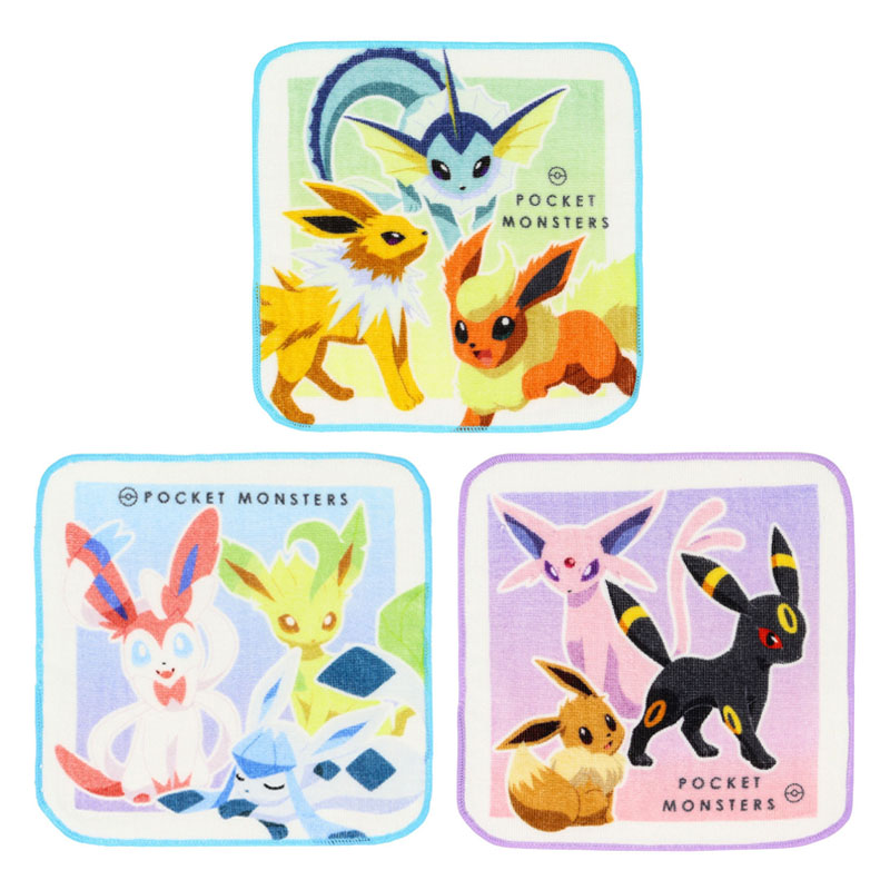 ミニタオル3枚組セット ポケットモンスター 16×16cm PK43085