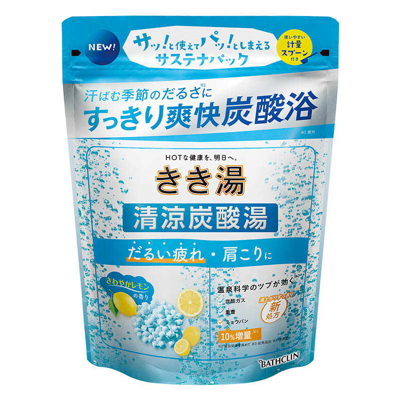 きき湯 清涼炭酸湯 さわやかレモンの香り 360g【医薬部外品】