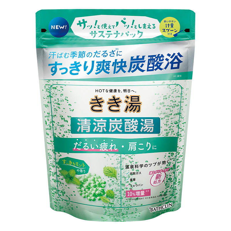 きき湯 清涼炭酸湯 すっきりミントの香り 360g【医薬部外品】