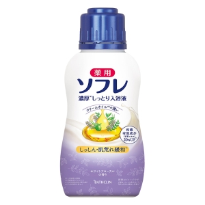薬用ソフレ 濃厚しっとり入浴液 480ml ホワイトフローラルの香り【医薬部外品】