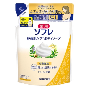 薬用ソフレ 乾燥肌ケアボディソープ フローラルの香り 詰替 400ml【医薬部外品】