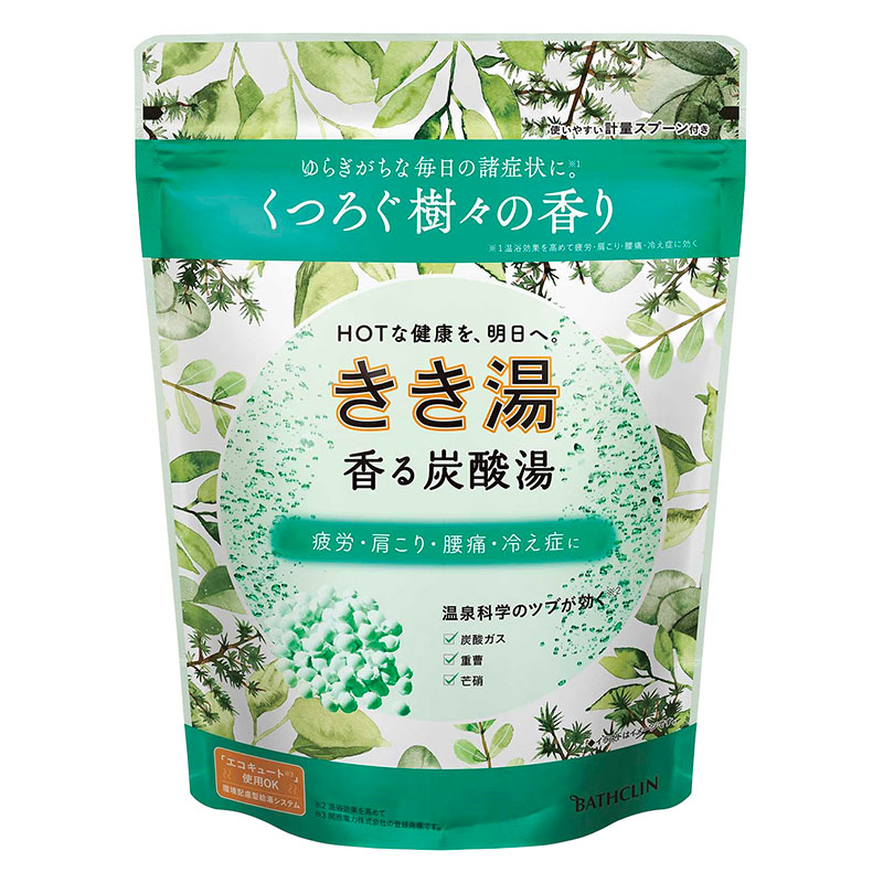 きき湯 香る炭酸湯 樹々の香り 360g【医薬部外品】