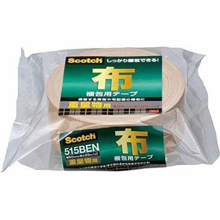 布梱包テープ 重量物用 25M ベージュ